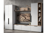 Готовая гостиная Woodville Филеста белый / дуб вотан комплектация 1