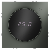 Терморегулятор электронный для теплого пола Voltum S70, титан, VLS070106