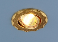 Elektrostandard 612 встраиваемый точечный светильник золотой блеск/золото