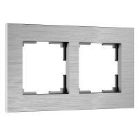 Рамка из металла на 2 поста Werkel АluMax W0023506 алюминий