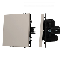 Выключатель одноклавишный перекрёстный Arlight Nobe 059428 кашемир