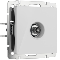 ТВ-розетка оконечная Werkel W1183041 белый акрил
