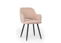 Стул на металлокаркасе Notta Эолин латте / черный