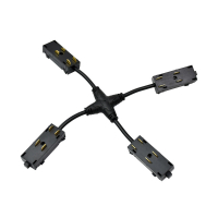 Гибкий Х-коннектор трека Denkirs Smart Hide TR2116-BK