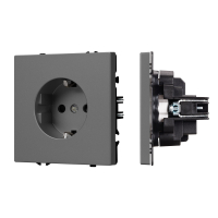 Розетка с заземлением Arlight Nobe 054279 серый