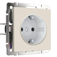 Розетка с белой подсветкой Werkel W1171462 айвори матовый