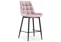 Барный стул Woodville Алст розовый / черный