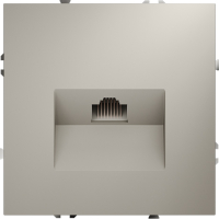 Розетка компьютерная RJ45 кат.6 встраиваемая Voltum S70, кашемир, VLS060103