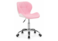 Компьютерное кресло Woodville Trizor белый / розовый