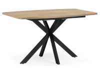 Стол деревянный Woodville Индиана 130x80 дуб кунео / черный