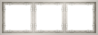 Рамка пластиковая на 3 поста Voltum S70, кашемир, VLS100303