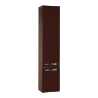 Шкаф-колонна подвесная Aquaton Ария темно-коричневый 1A134403AA430