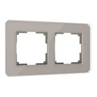 Рамка из стекла на 2 поста Werkel Elite W0022417 дымчатый