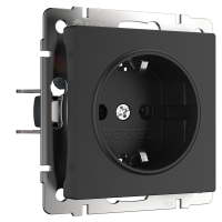 Розетка Werkel W1171008 черный матовый