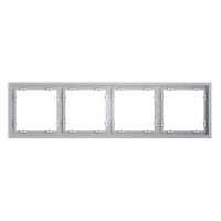 Рамка пластиковая на 4 поста Voltum S70 VLS100416, серый