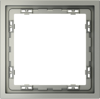 Рамка пластиковая на 1 пост Voltum S70, сталь, VLS100105