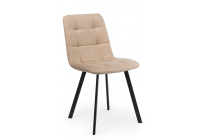 Стул на металлокаркасе Notta Чилли бежевый / черный