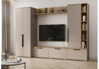 Готовая гостиная Woodville Филеста кашемир / дуб вотан комплектация 1