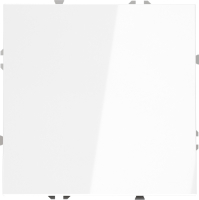 Проходной переключатель одноклавишный Voltum S70, белый глянцевый, VLS010301