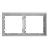 Рамка пластиковая на 2 поста Voltum S70 VLS100216, серый