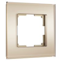 Рамка из стекла на 1 пост Werkel Senso W0013111 шампань soft-touch