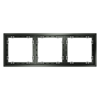 Рамка пластиковая на 3 поста Voltum S70, титан, VLS100306