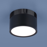 Elektrostandard DLR029 накладной точечный светодиодный светильник черный матовый/черный хром