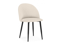 Стул на металлокаркасе Woodville Дарлин молочный / черный