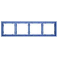 Рамка пластиковая на 4 поста Voltum S70 VLS100415, деним