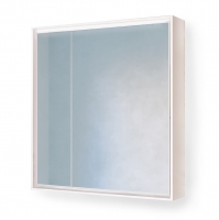 Зеркальный шкаф Raval Frame 75 белый с подсветкой