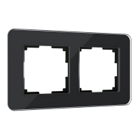 Рамка из стекла на 2 поста Werkel Elite W0022448 черный