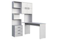 Компьютерный стол Woodville Эльброни правый белый