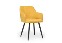 Стул на металлокаркасе Notta Инфини горчичный / черный