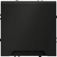 Розетка встраиваемая с крышкой VOLTUM S70, черный матовый, VLS040308