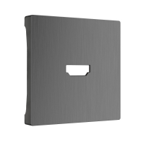 Накладка для розетки HDMI Werkel W1196004 графит рифленый