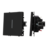 Выключатель одноклавишный проходной с подсветкой Arlight Nobe 054261 черный