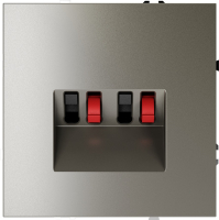 Розетка акустическая Voltum S70 4-местная, шелк, VLS060304