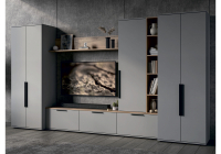 Готовая гостиная Woodville Филеста шиншилла серая / дуб вотан комплектация 2