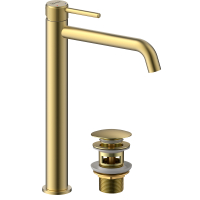 Смеситель для раковины высокий Lemark Beluga LMF-8015B-BRLG