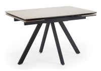 Керамический стол Notta Вилли 120(180) сarmen light grey / черный