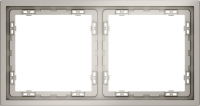 Рамка пластиковая на 2 поста Voltum S70, кашемир, VLS100203