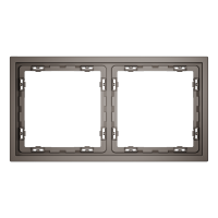 Рамка пластиковая на 2 поста Voltum S70 VLS100214, капучино