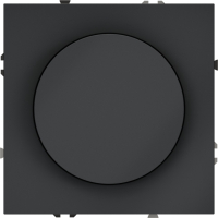 Диммер встраиваемый поворотно-нажимной 600 Вт Voltum S70, графит, VLS070307