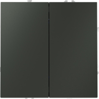 Выключатель с самовозвратом двухклавишный Voltum S70, титан, VLS020606