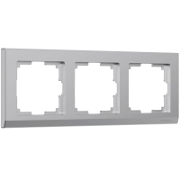 Рамка из поликарбоната на 3 поста Werkel Stark W0031806 серебряный