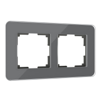 Рамка из стекла на 2 поста Werkel Elite W0022440 графит
