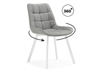 Стул на металлокаркасе Notta Челси 360 светло-серый / белый