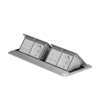 Выдвижной блок лючок на 8 модулей Werkel W8078065 серебряный