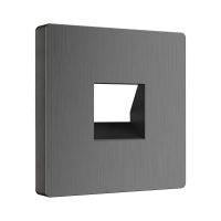 Накладка для телефонной розетки RJ-11 Werkel W1192004 графит рифленый