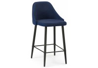 Барный стул Woodville Джама темно-синий / черный матовый